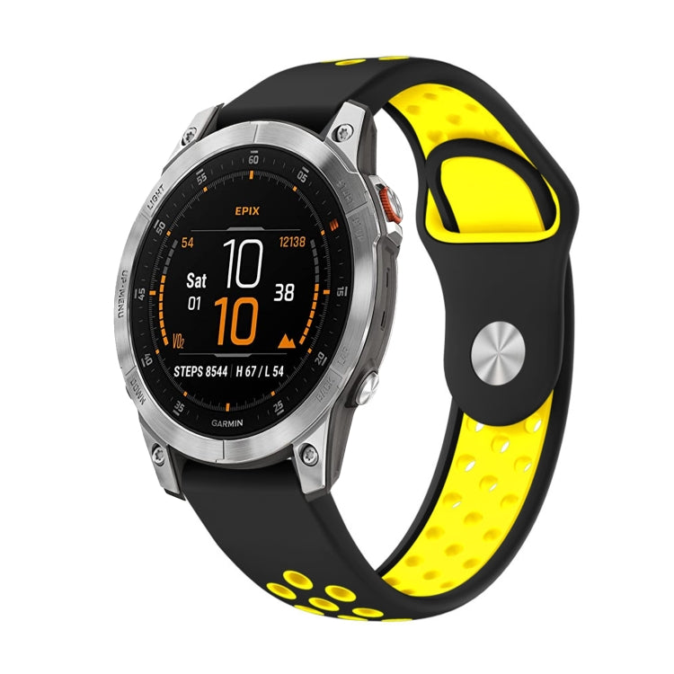 Cinturino sportivo in silicone traspirante da 22 mm, For Garmin EPIX Gen 2, For Garmin Approach S62
