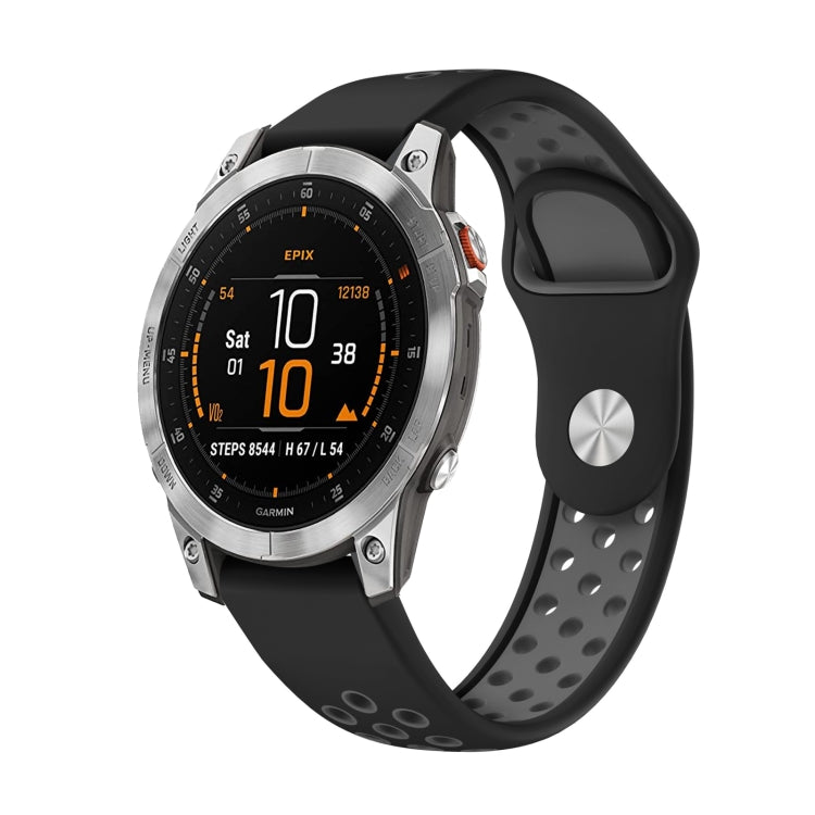 Cinturino sportivo in silicone traspirante da 22 mm, For Garmin EPIX Gen 2, For Garmin Approach S62