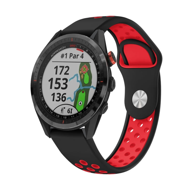 Cinturino sportivo in silicone traspirante da 22 mm, For Garmin EPIX Gen 2, For Garmin Approach S62