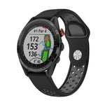 Cinturino sportivo in silicone traspirante da 22 mm, For Garmin EPIX Gen 2, For Garmin Approach S62