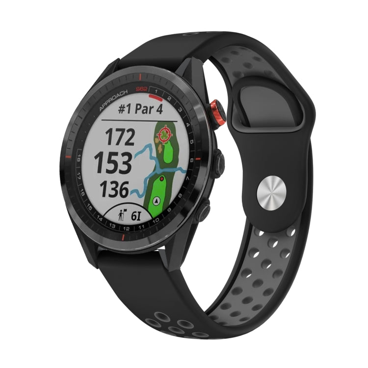 Cinturino sportivo in silicone traspirante da 22 mm, For Garmin EPIX Gen 2, For Garmin Approach S62
