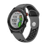 Cinturino sportivo in silicone traspirante da 22 mm, For Garmin EPIX Gen 2, For Garmin Approach S62