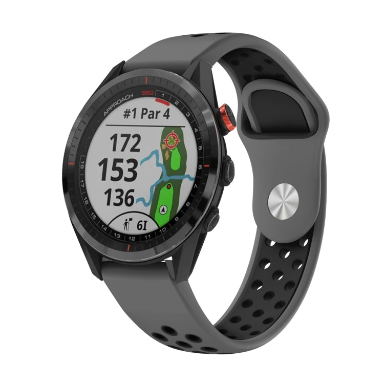 Cinturino sportivo in silicone traspirante da 22 mm, For Garmin EPIX Gen 2, For Garmin Approach S62
