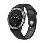 Cinturino sportivo in silicone traspirante da 22 mm, For Garmin Fenix 6 GPS, For Garmin Fenix 6 Pro GPS
