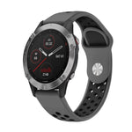 Cinturino sportivo in silicone traspirante da 22 mm, For Garmin Fenix 6 GPS, For Garmin Fenix 6 Pro GPS