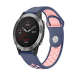 Cinturino sportivo in silicone traspirante da 22 mm, For Garmin Fenix 6 GPS, For Garmin Fenix 6 Pro GPS