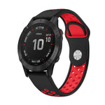 Cinturino sportivo in silicone traspirante da 22 mm, For Garmin Fenix 6 GPS, For Garmin Fenix 6 Pro GPS
