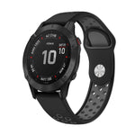 Cinturino sportivo in silicone traspirante da 22 mm, For Garmin Fenix 6 GPS, For Garmin Fenix 6 Pro GPS
