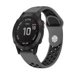 Cinturino sportivo in silicone traspirante da 22 mm, For Garmin Fenix 6 GPS, For Garmin Fenix 6 Pro GPS