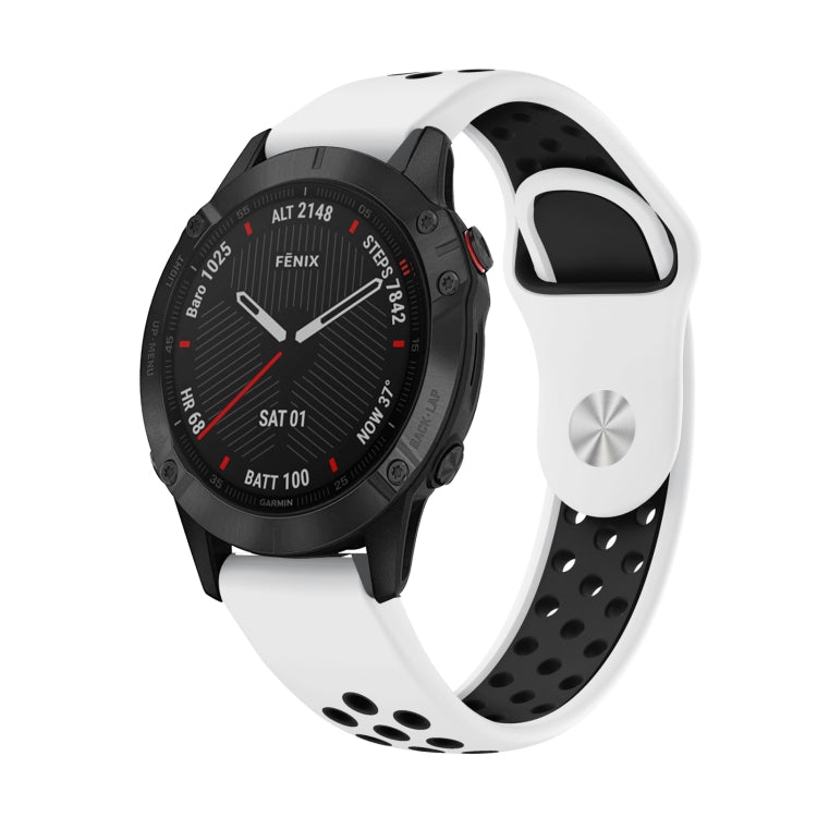 Cinturino sportivo in silicone traspirante da 22 mm, For Garmin Fenix 6 Sapphire GPS, For Garmin Fenix 5
