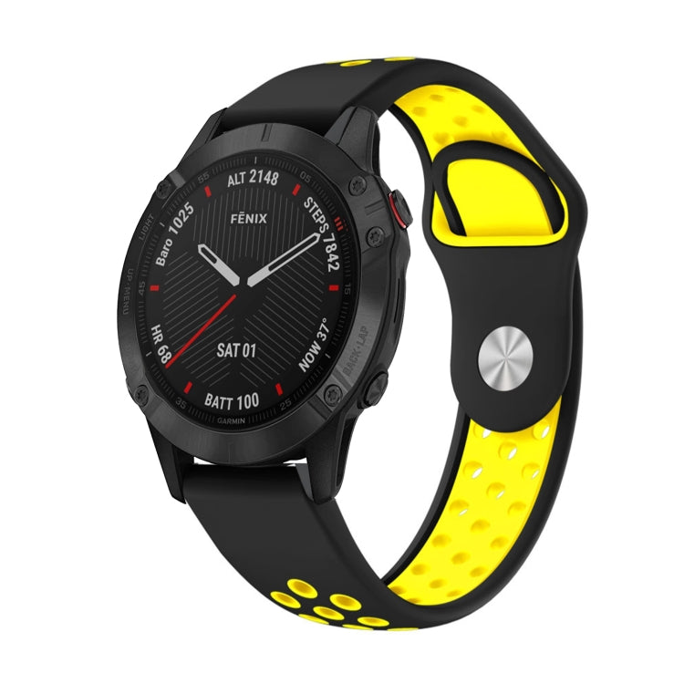 Cinturino sportivo in silicone traspirante da 22 mm, For Garmin Fenix 6 Sapphire GPS, For Garmin Fenix 5