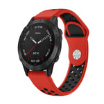 Cinturino sportivo in silicone traspirante da 22 mm, For Garmin Fenix 6 Sapphire GPS, For Garmin Fenix 5