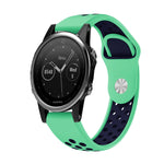 Cinturino sportivo in silicone traspirante da 22 mm, For Garmin Fenix 6 Sapphire GPS, For Garmin Fenix 5