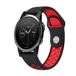 Cinturino sportivo in silicone traspirante da 22 mm, For Garmin Fenix 6 Sapphire GPS, For Garmin Fenix 5