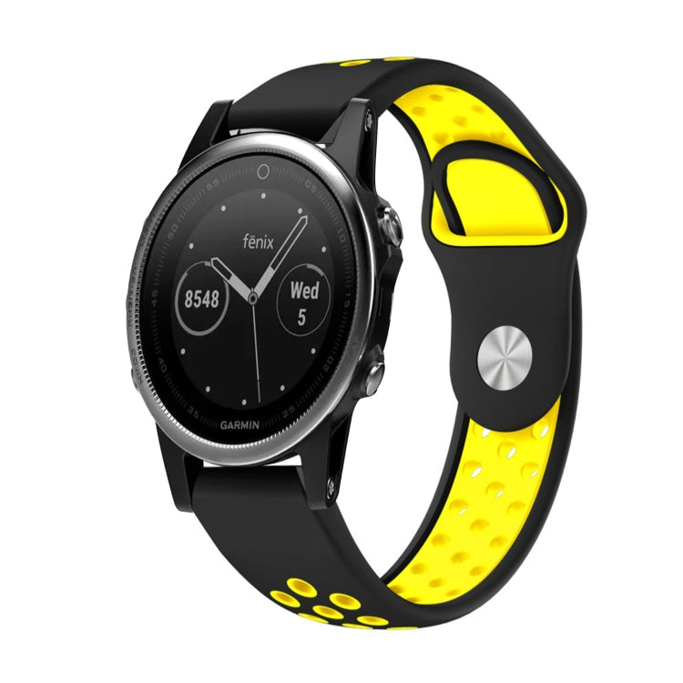 Cinturino sportivo in silicone traspirante da 22 mm, For Garmin Fenix 6 Sapphire GPS, For Garmin Fenix 5
