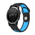 Cinturino sportivo in silicone traspirante da 22 mm, For Garmin Fenix 6 Sapphire GPS, For Garmin Fenix 5