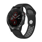 Cinturino sportivo in silicone traspirante da 22 mm, For Garmin Fenix 5 Plus, For Garmin Quatix 5