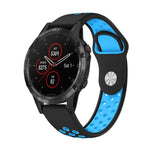 Cinturino sportivo in silicone traspirante da 22 mm, For Garmin Fenix 5 Plus, For Garmin Quatix 5