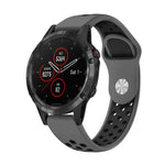Cinturino sportivo in silicone traspirante da 22 mm, For Garmin Fenix 5 Plus, For Garmin Quatix 5