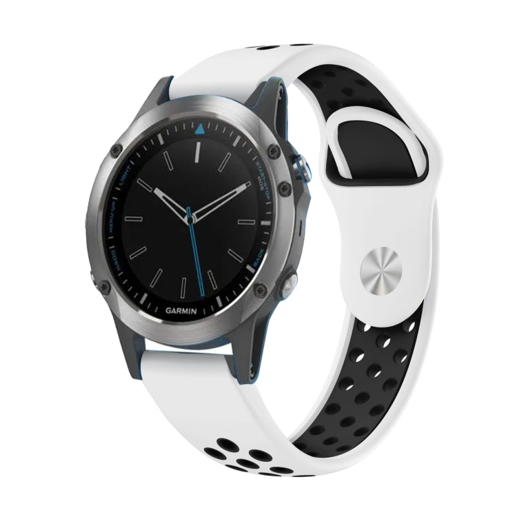 Cinturino sportivo in silicone traspirante da 22 mm, For Garmin Fenix 5 Plus, For Garmin Quatix 5