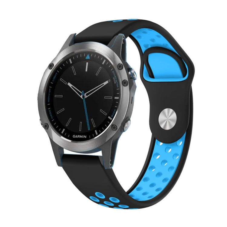 Cinturino sportivo in silicone traspirante da 22 mm, For Garmin Fenix 5 Plus, For Garmin Quatix 5