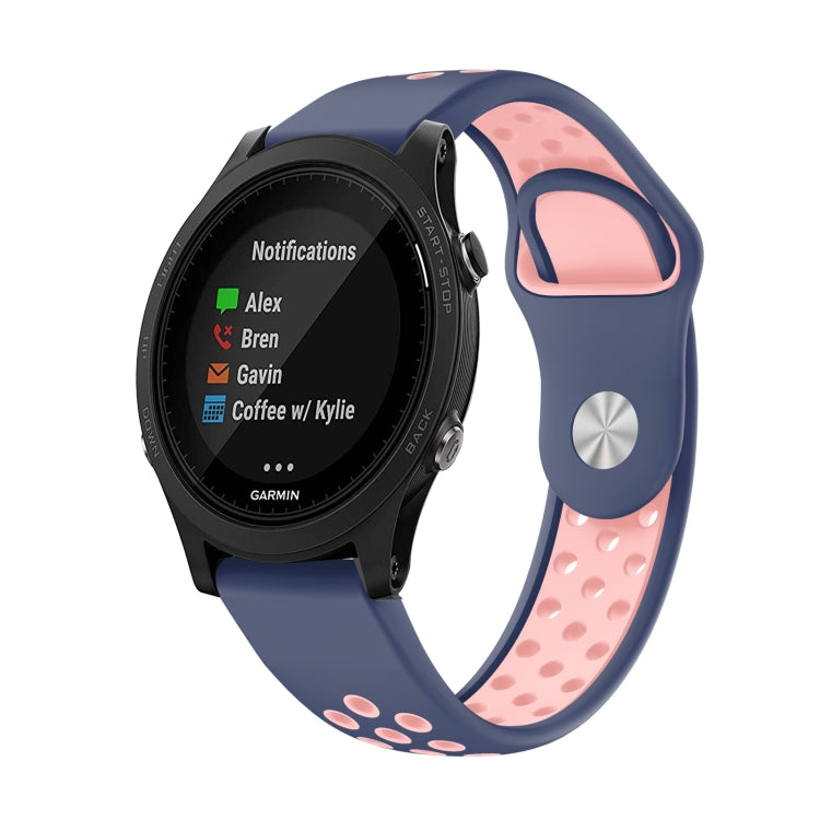 Cinturino sportivo in silicone traspirante da 22 mm, For Garmin Forerunner 945, For Garmin Forerunner 935