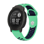 Cinturino sportivo in silicone traspirante da 22 mm, For Garmin Forerunner 965, For Garmin Instinct 2