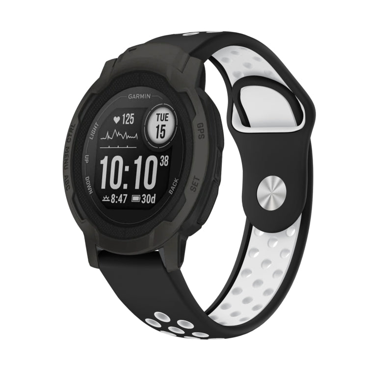 Cinturino sportivo in silicone traspirante da 22 mm, For Garmin Forerunner 965, For Garmin Instinct 2