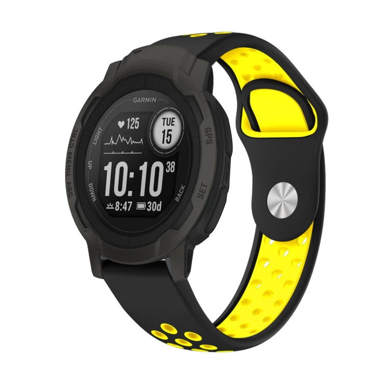 Cinturino sportivo in silicone traspirante da 22 mm, For Garmin Forerunner 965, For Garmin Instinct 2