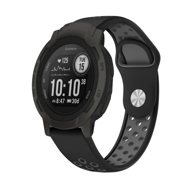 Cinturino sportivo in silicone traspirante da 22 mm, For Garmin Forerunner 965, For Garmin Instinct 2
