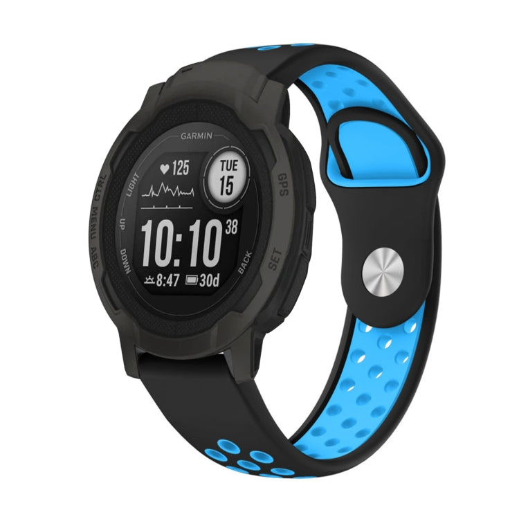 Cinturino sportivo in silicone traspirante da 22 mm, For Garmin Forerunner 965, For Garmin Instinct 2