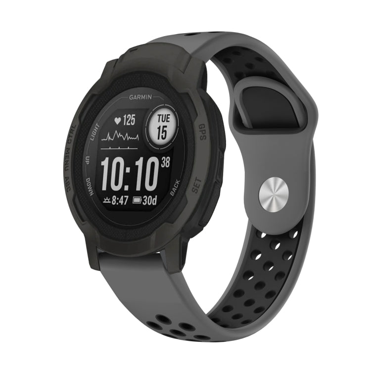 Cinturino sportivo in silicone traspirante da 22 mm, For Garmin Forerunner 965, For Garmin Instinct 2