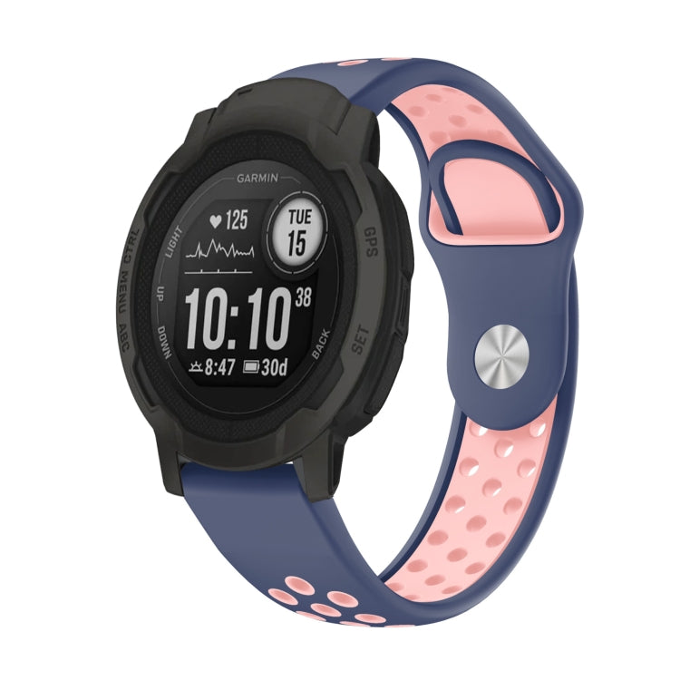 Cinturino sportivo in silicone traspirante da 22 mm, For Garmin Forerunner 965, For Garmin Instinct 2