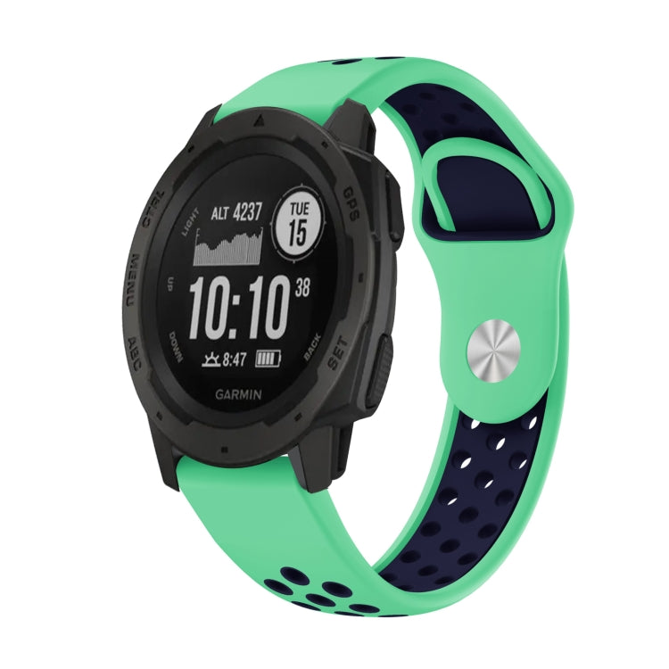 Cinturino sportivo in silicone traspirante da 22 mm, For Garmin Instinct, For Garmin Descent G1