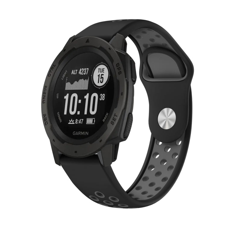 Cinturino sportivo in silicone traspirante da 22 mm, For Garmin Instinct, For Garmin Descent G1
