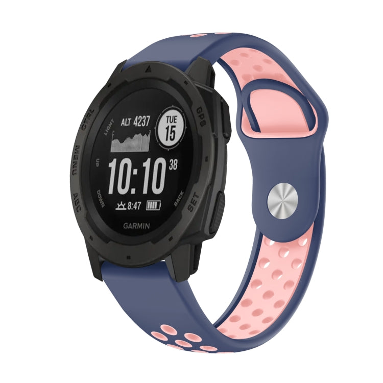 Cinturino sportivo in silicone traspirante da 22 mm, For Garmin Instinct, For Garmin Descent G1
