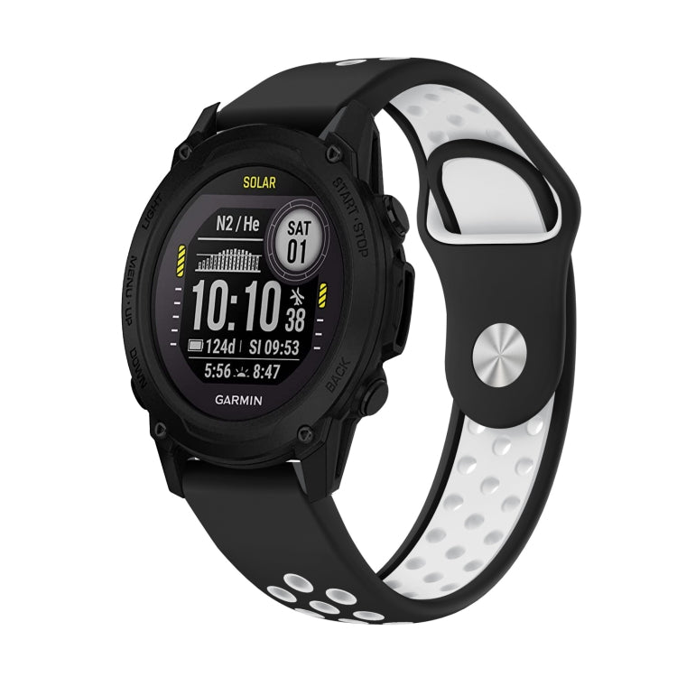 Cinturino sportivo in silicone traspirante da 22 mm, For Garmin Instinct, For Garmin Descent G1