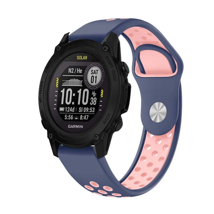 Cinturino sportivo in silicone traspirante da 22 mm, For Garmin Instinct, For Garmin Descent G1