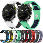 Cinturino sportivo in silicone traspirante da 22 mm, For Garmin Forerunner 965, For Garmin Instinct 2