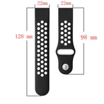 Cinturino sportivo in silicone traspirante da 22 mm, For Garmin Forerunner 945, For Garmin Forerunner 935
