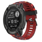 Cinturino in silicone stampato mimetico da 26 mm, For Garmin Instinct 2X Solar, For Garmin D2 Delta PX, For Garmin Tactix 7 Pro, For Garmin Tactix 7