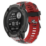 Cinturino in silicone stampato mimetico da 26 mm, For Garmin Instinct 2X Solar, For Garmin D2 Delta PX, For Garmin Tactix 7 Pro, For Garmin Tactix 7