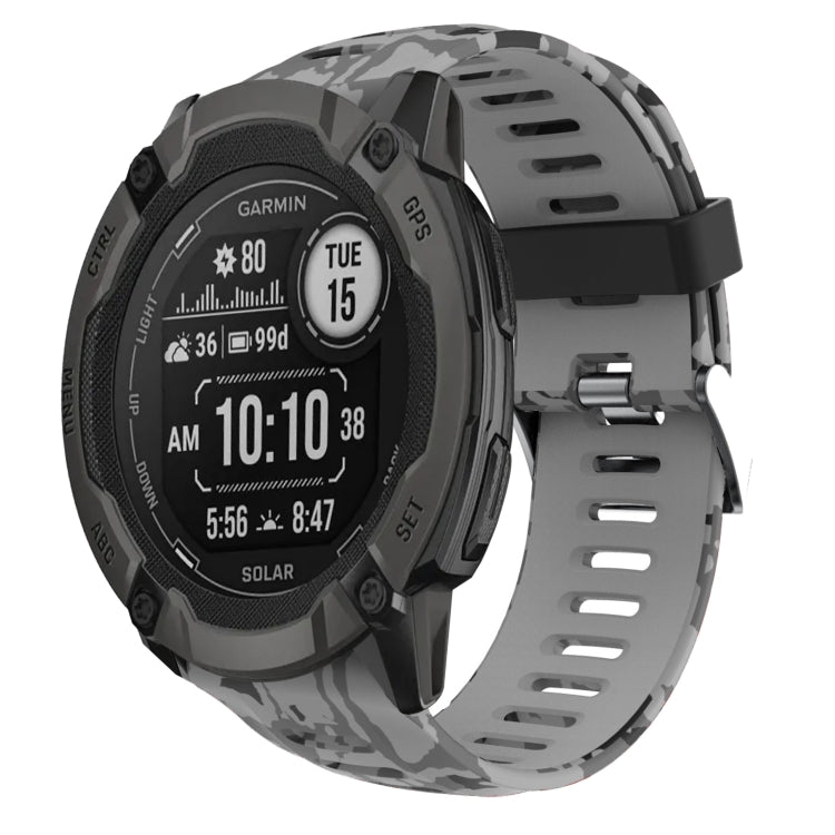 Cinturino in silicone stampato mimetico da 26 mm, For Garmin Instinct 2X Solar, For Garmin D2 Delta PX, For Garmin Tactix 7 Pro, For Garmin Tactix 7