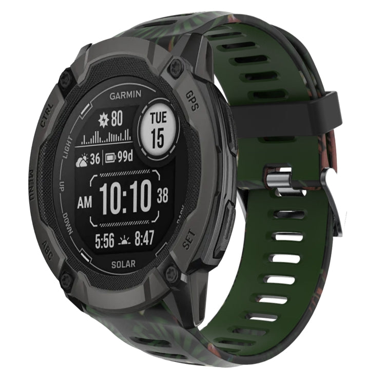Cinturino in silicone stampato mimetico da 26 mm, For Garmin Instinct 2X Solar, For Garmin D2 Delta PX, For Garmin Tactix 7 Pro, For Garmin Tactix 7