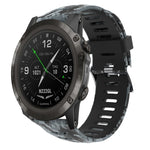 Cinturino in silicone stampato mimetico da 26 mm, For Garmin Instinct 2X Solar, For Garmin D2 Delta PX, For Garmin Tactix 7 Pro, For Garmin Tactix 7