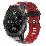 Cinturino in silicone stampato mimetico da 26 mm, For Garmin Instinct 2X Solar, For Garmin D2 Delta PX, For Garmin Tactix 7 Pro, For Garmin Tactix 7
