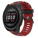 Cinturino in silicone stampato mimetico da 26 mm, For Garmin Instinct 2X Solar, For Garmin D2 Delta PX, For Garmin Tactix 7 Pro, For Garmin Tactix 7