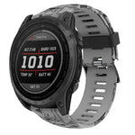 Cinturino in silicone stampato mimetico da 26 mm, For Garmin Instinct 2X Solar, For Garmin D2 Delta PX, For Garmin Tactix 7 Pro, For Garmin Tactix 7