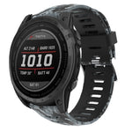 Cinturino in silicone stampato mimetico da 26 mm, For Garmin Fenix 7X, For Garmin Fenix 7X Solar, For Garmin Tactix Delta, For Garmin Enduro 2