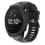 Cinturino in silicone stampato mimetico da 26 mm, For Garmin Fenix 7X, For Garmin Fenix 7X Solar, For Garmin Tactix Delta, For Garmin Enduro 2